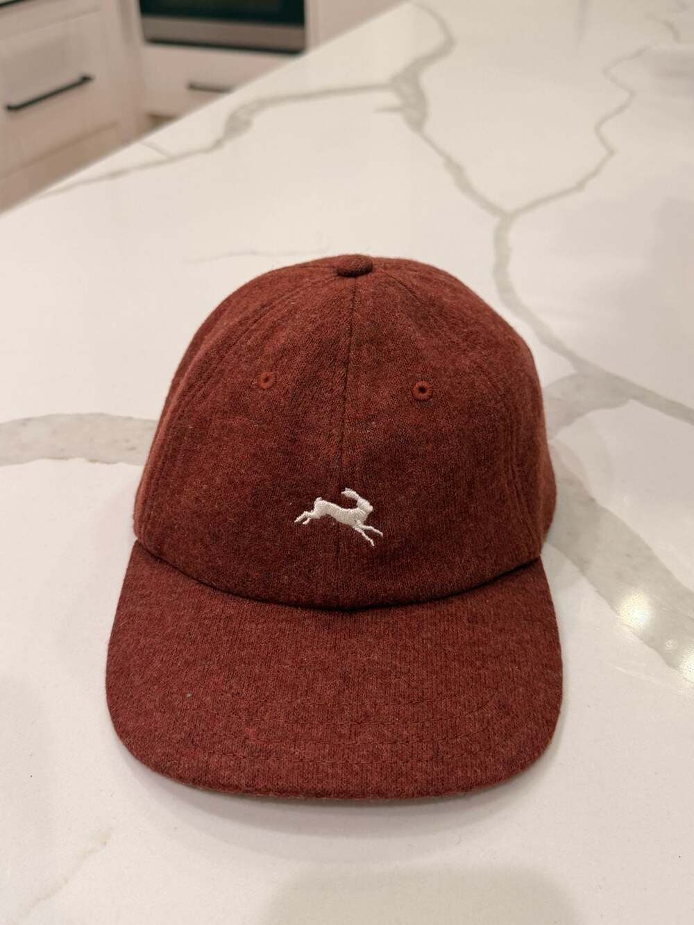 Tracksmith x Ciele Wool Running Hat Cap Pomegranate
